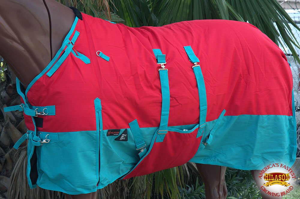 Hilason 1200D Winter Waterproof Poly Horse Blanket Belly Wrap | Horse Belly Wrap & Turnout Blanket | Waterproof & Warm For Horse